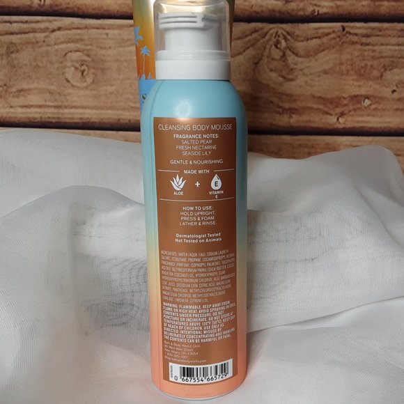 BATH & BODY WORKS 'SUMMERTIME' BODY MOUSSE WASH & MOISTURIZER 2-PIECE SET - Picture 3 of 11